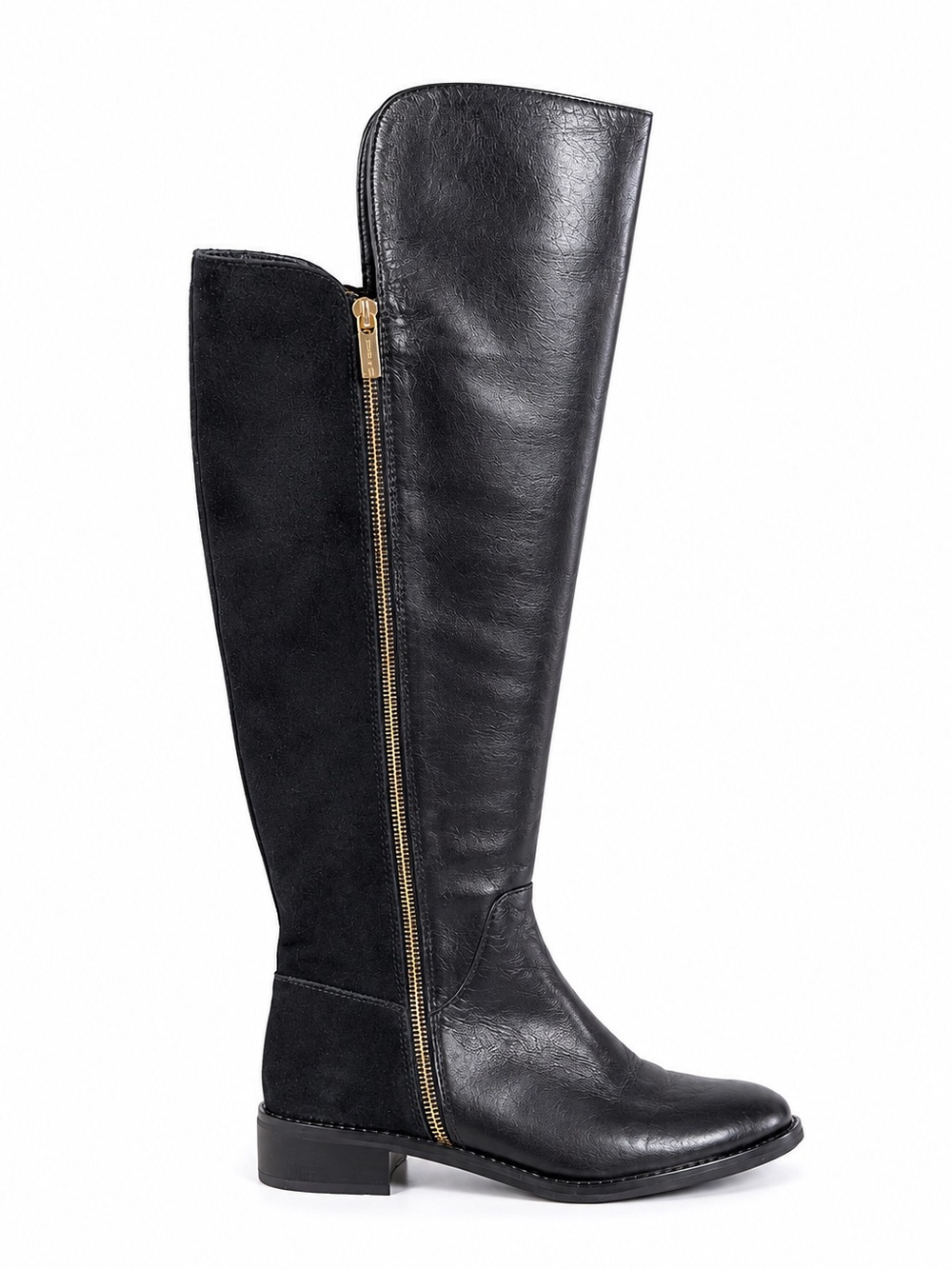 Michael Kors Bromley Leather Suede Over-the-Knee Boots Black Size 7